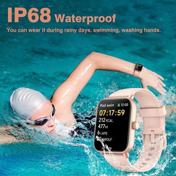 ? Aeac Smart Watch Women Pink Android & iPhone Bluetooth Call HD Fitness Watch main image 6